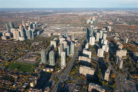 Mississauga municipality - Mississauga City Centre. / 43.5587; -79.6440. Mississauga City Centre is the downtown of Mississauga, Ontario, Canada. The downtown district is located generally at the intersection of Hurontario Street and Burnhamthorpe Road, centred around Square One Shopping Centre . 